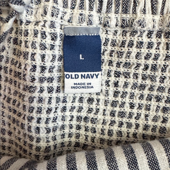 Old Navy Black and White Striped Mini Dress - Picture 2 of 11